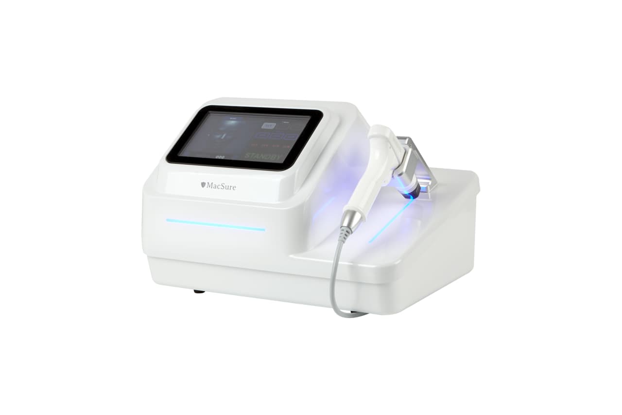 The MacSure Korean RF skin tightening device and its handpiece